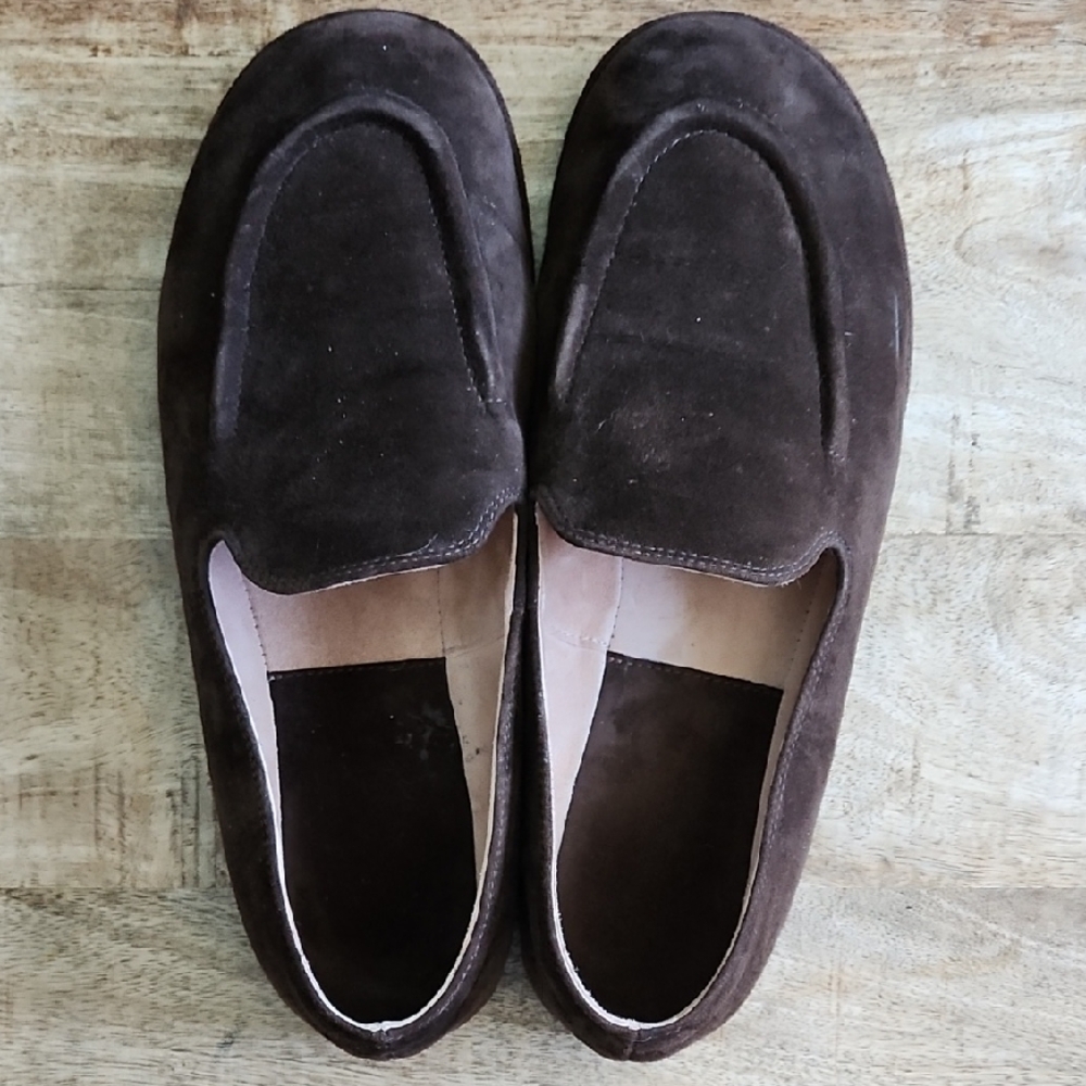 Brown Suede Loafers